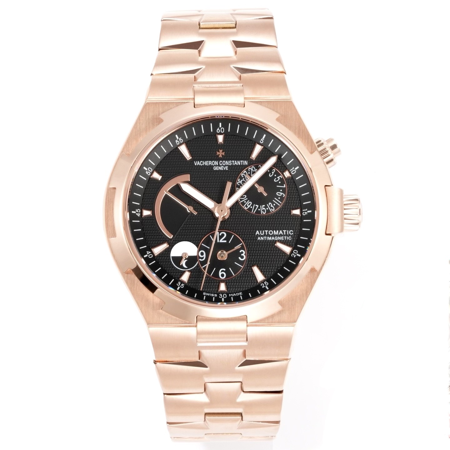 Vacheron Constantin Overseas RW4 Multifunctional Mechanical Watch, 42mm Stainless Steel Casual Business Gentleman Wristwatch
