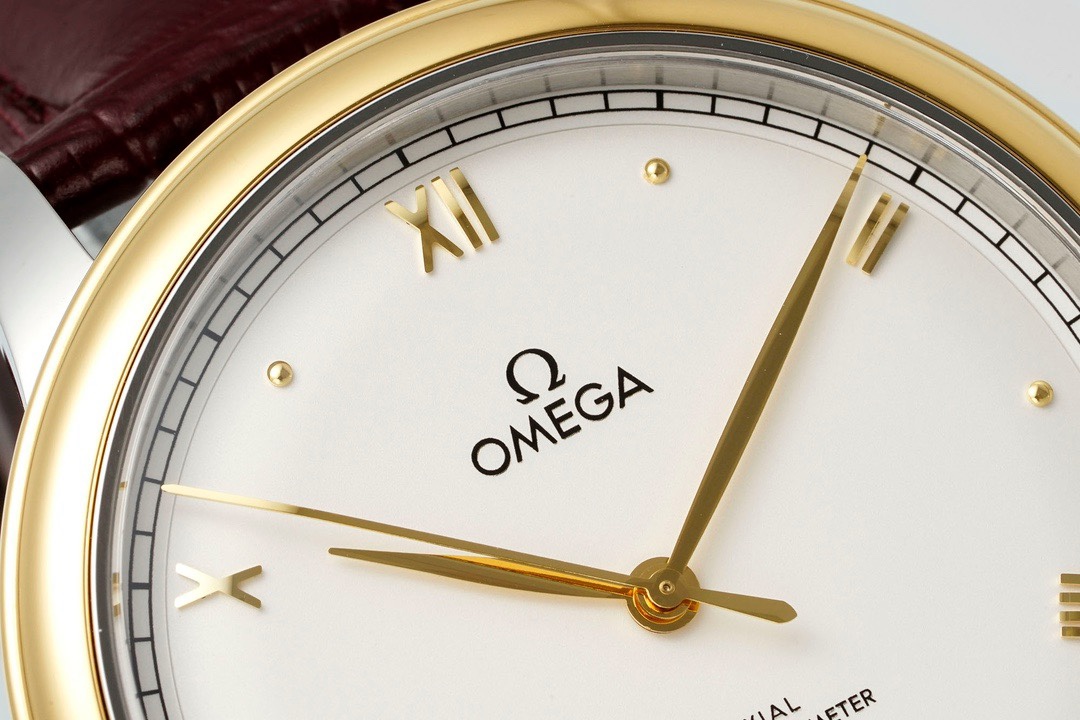 Omega De Ville Power‑Reserve Automatic Mechanical Watch, Genuine Calfskin Leather Strap