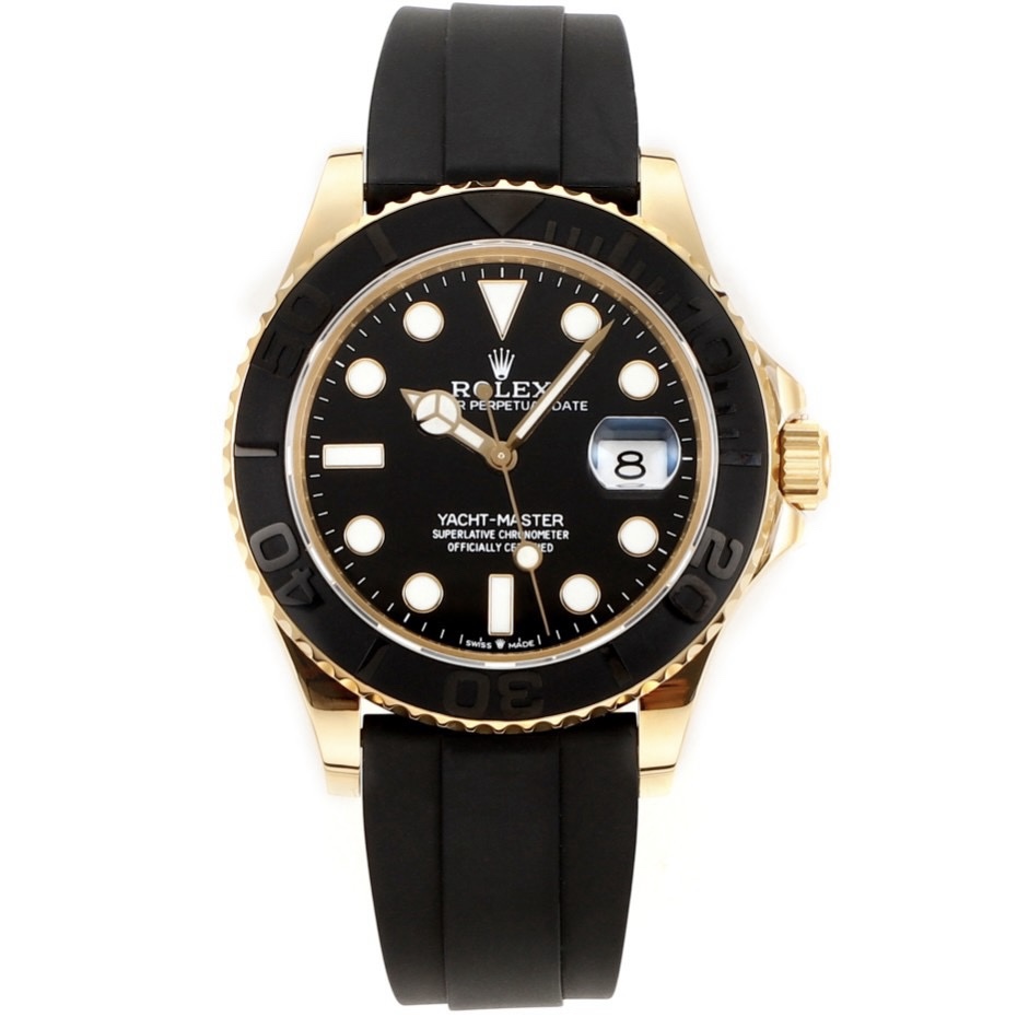 Rolex MS Factory Yacht‑Master 42mm 904L Steel 3235 Blue Hairspring Automatic Watch Oysterflex Rubber Strap