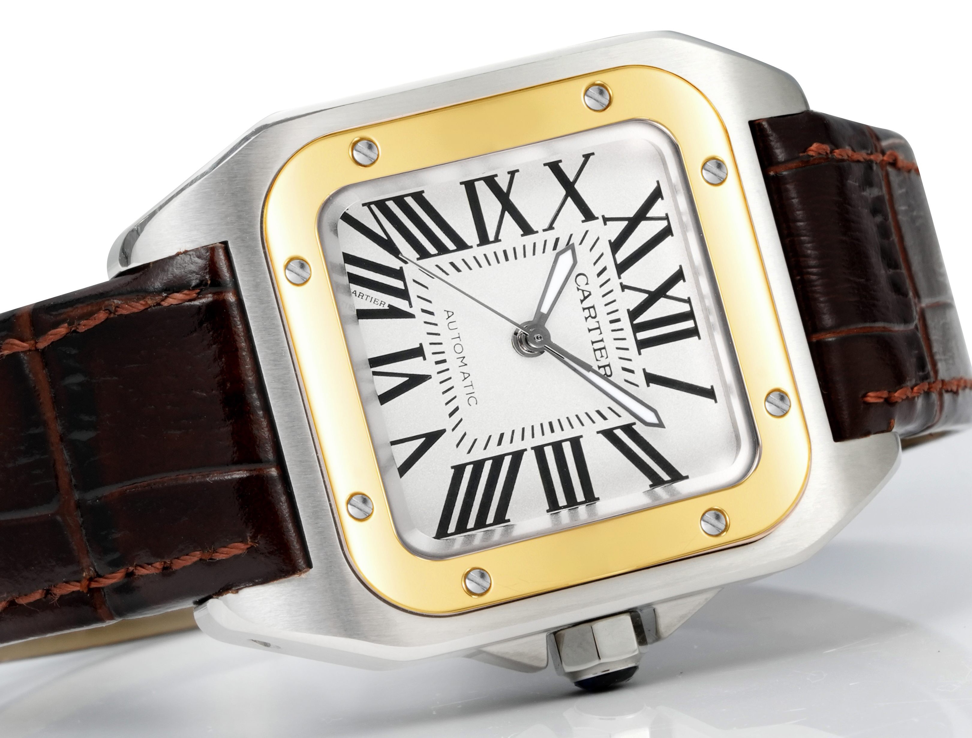 Cartier Santos 100th Anniversary Ladies Automatic Watch, 35.6mm