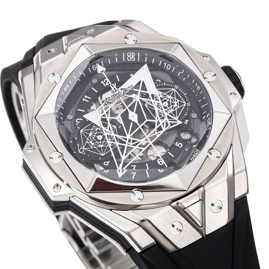 HUBLOT Big Bang Sang Bleu II Watch | BBF Super Clone Titanium Automatic Chronograph Wristwatch