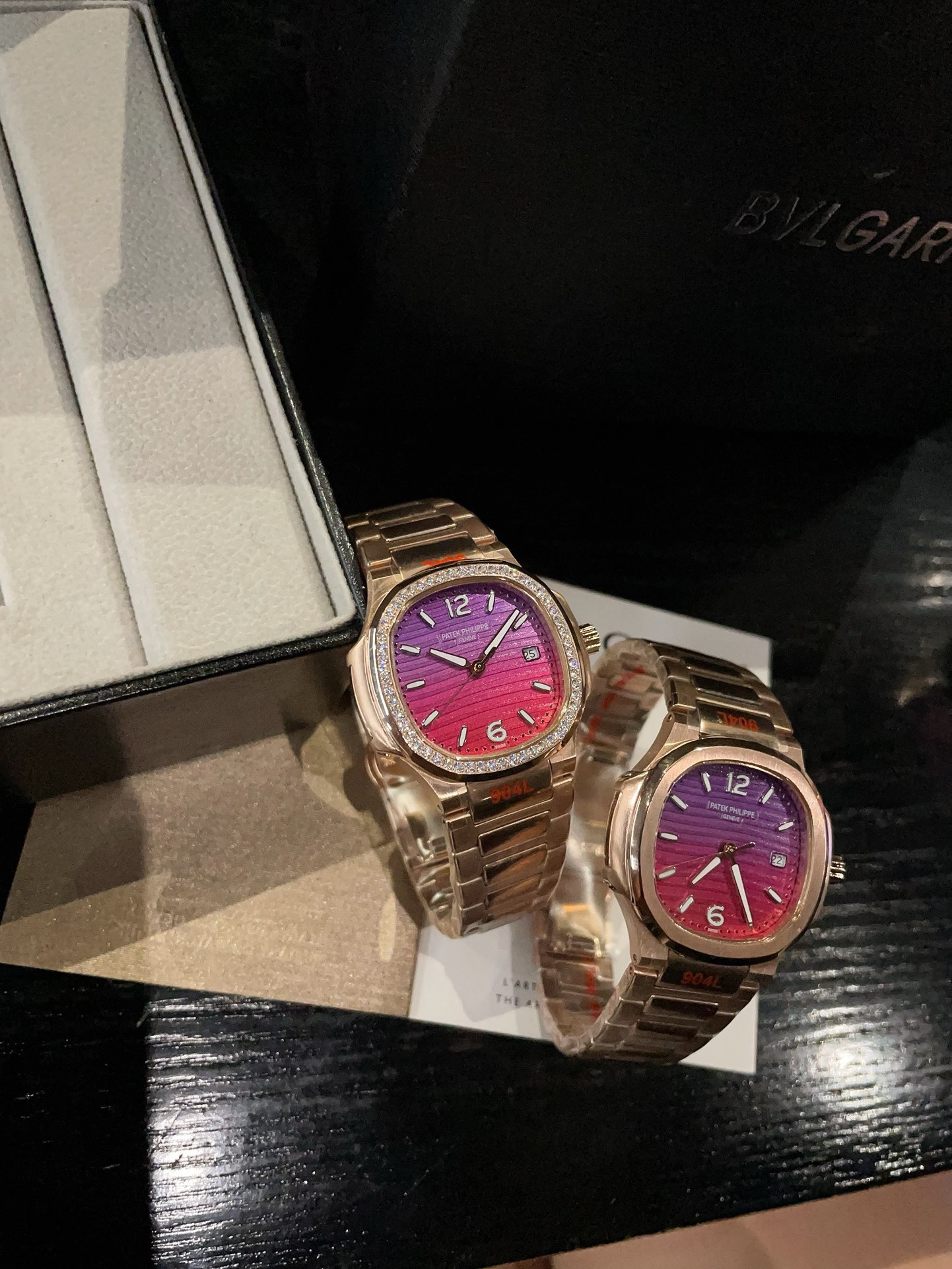 Patek Philippe Nautilus 7118 Women Watch 35mm, Gradient Color Dial Steel Band