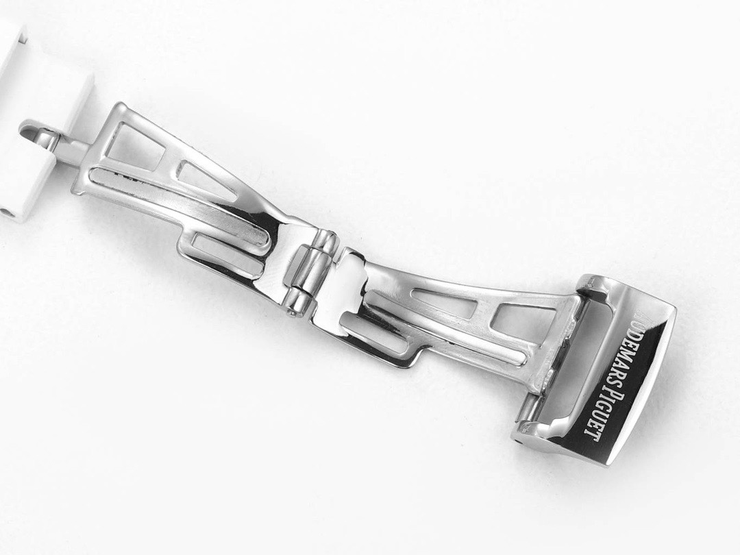 Audemars Piguet Royal Oak 37mm Ladies Automatic Chronograph Watch, Diamond Bezel Rubber Strap