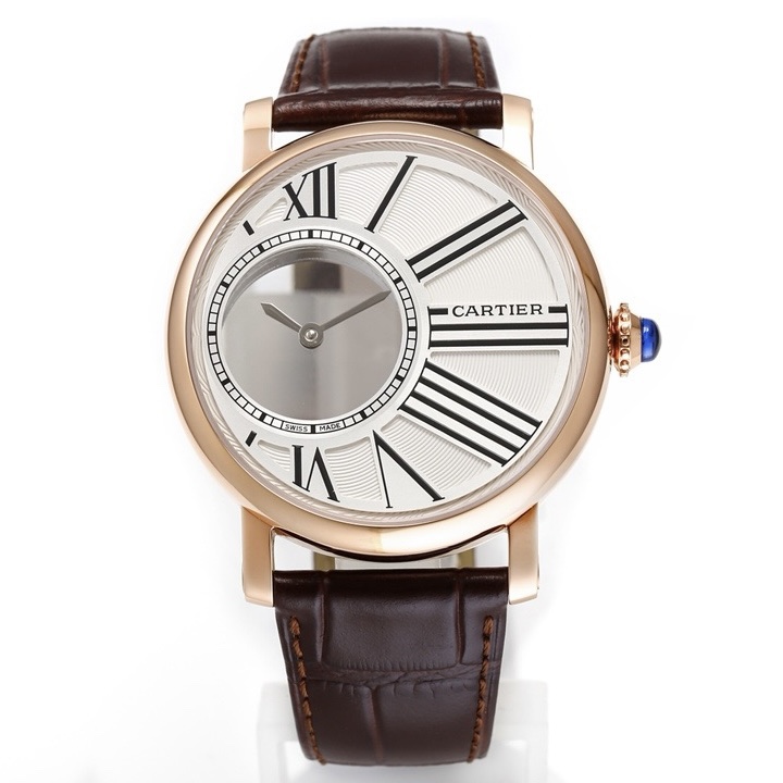 Cartier Rotonde de Cartier Mysterious Watch, Floating Hands Design, 42.5mm, MC 9981 Manual & Automatic Integrated Movement