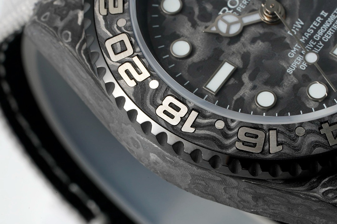 Rolex GMT-Master II Carbon Watch | Cal.3186 Automatic Movement, Forged Carbon Case