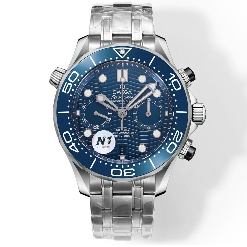 OMEGA Seamaster 300 Chronograph 44mm Dive Watch Cal.9900 Full Function Ceramic Bezel