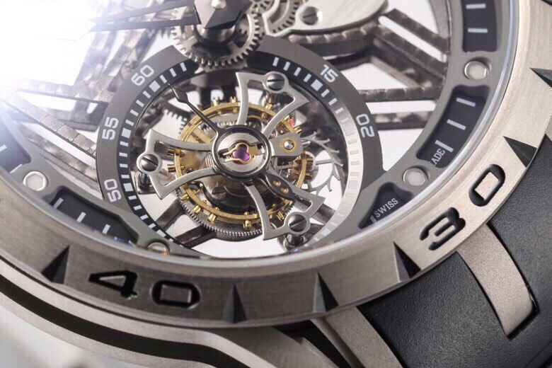 Roger Dubuis Titanium Skeleton Tourbillon Watch