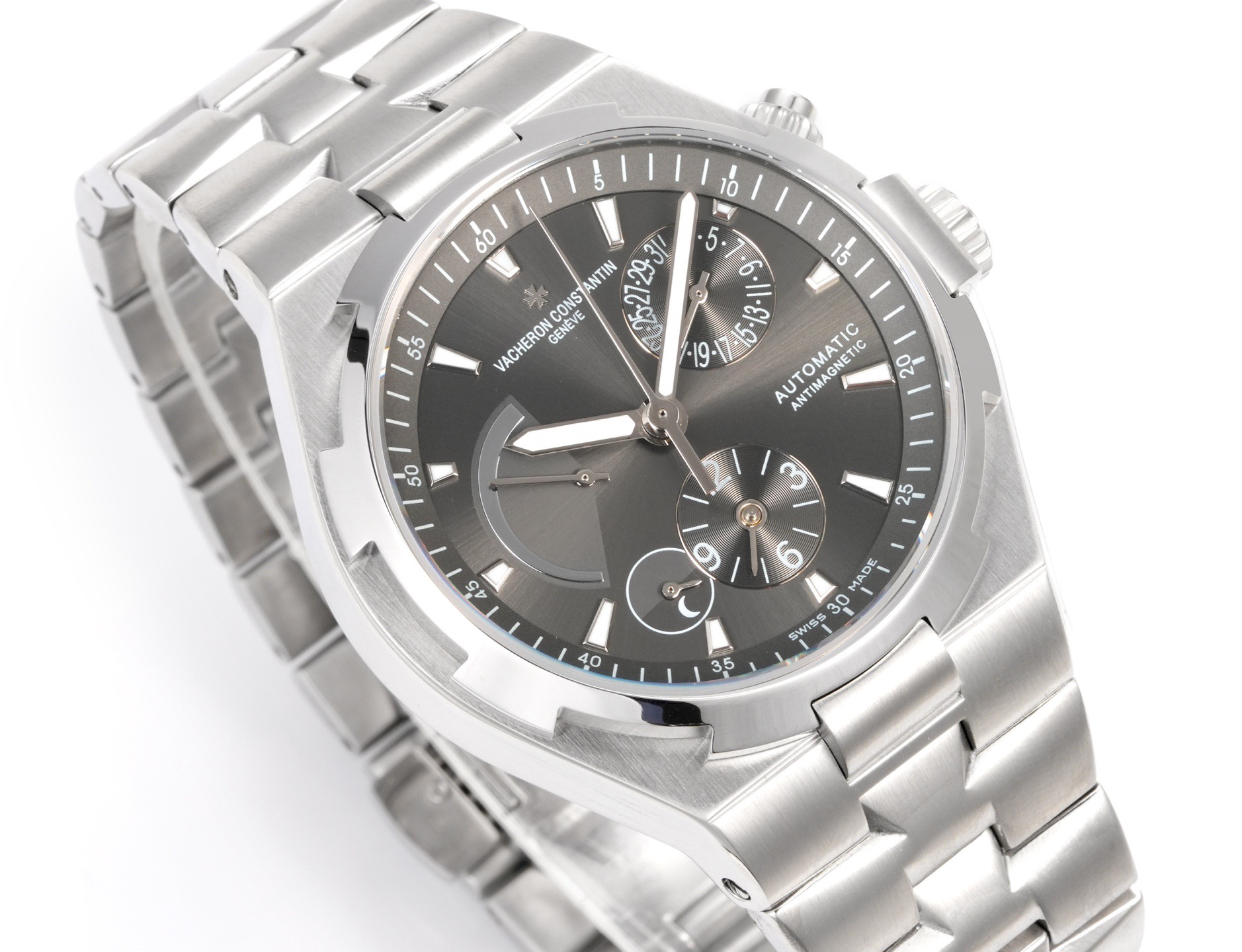 Vacheron Constantin Overseas RW4 Multifunctional Mechanical Watch, 42mm Stainless Steel Casual Business Gentleman Wristwatch