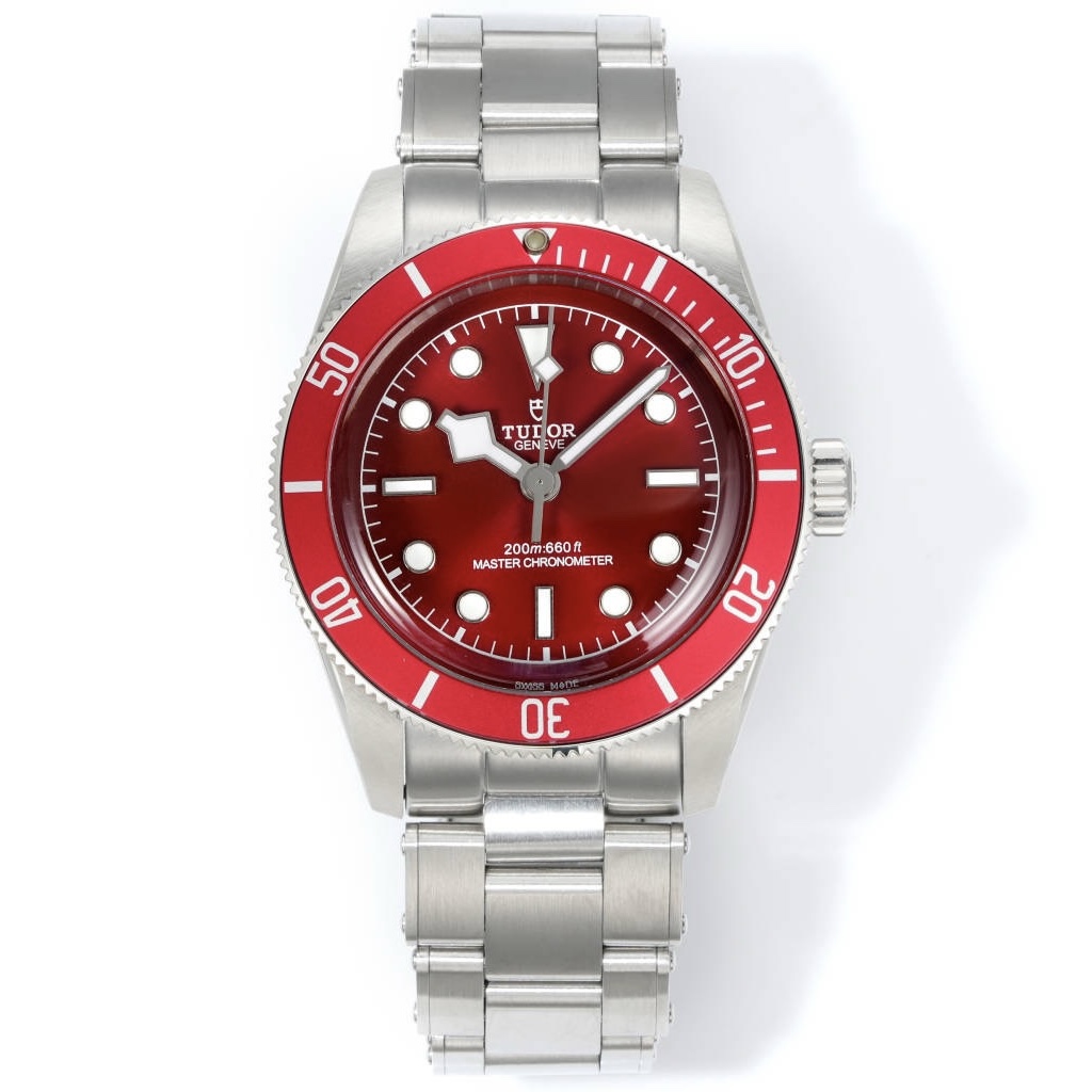 Tudor Black Bay GMT Automatic Diver Watch 41mm, Domed Sapphire Crystal, Rivet Stainless Steel Bracelet, Multiple Ceramic Bezel Color Options