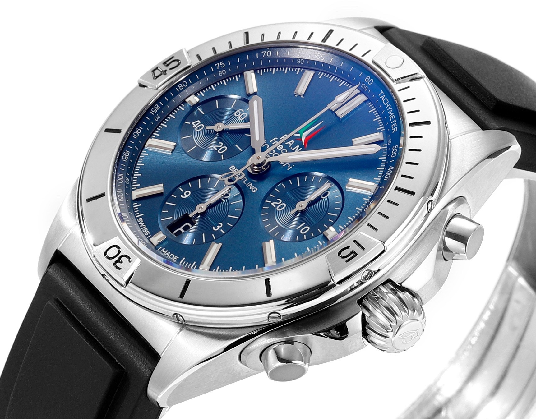Breitling Chronomat Automatic Watch | BLS New Release 42mm Tricolor Arrows Pilot Watch