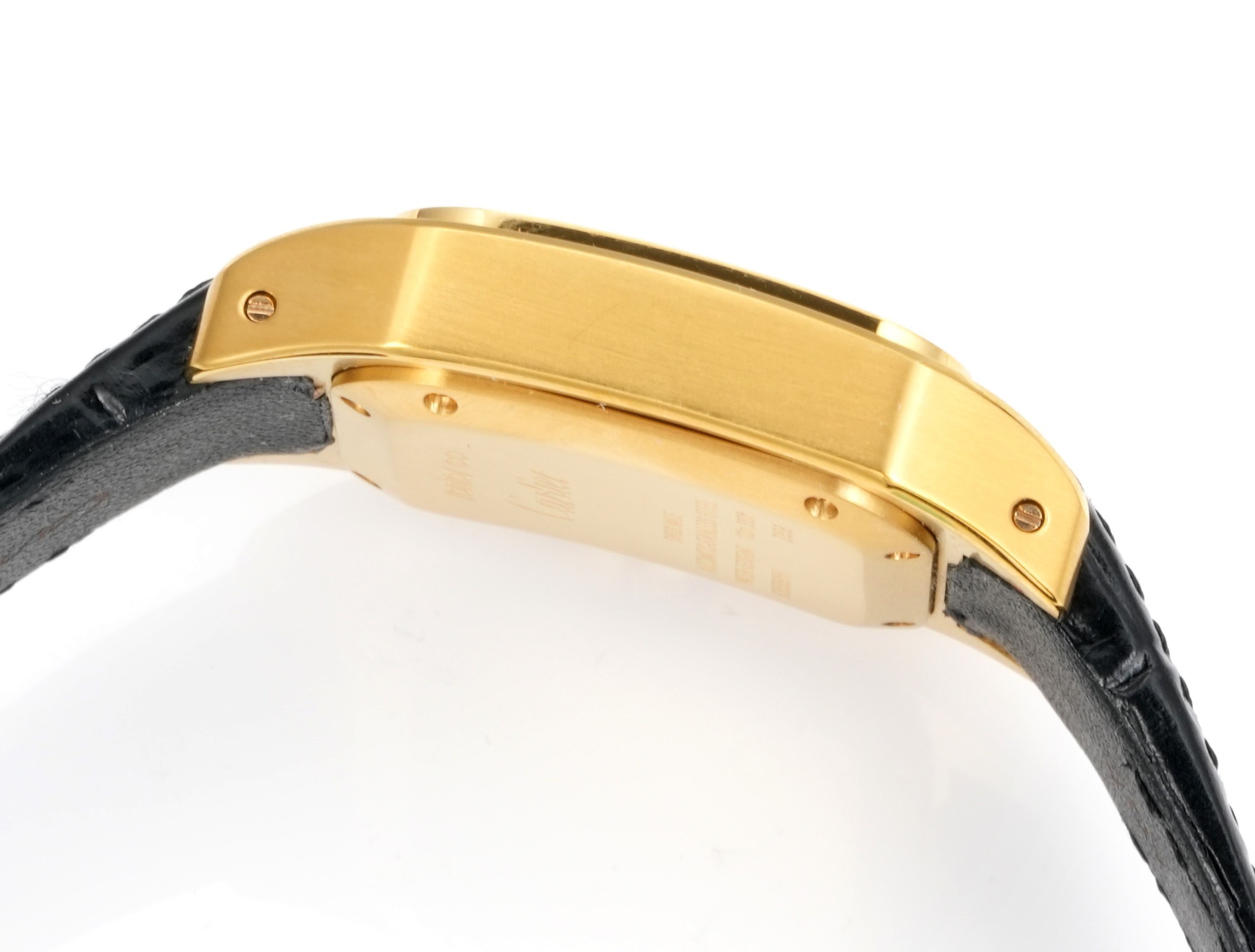 Cartier Santos 100th Anniversary Ladies Watch, Full Paved Diamond Bezel, 35.6mm