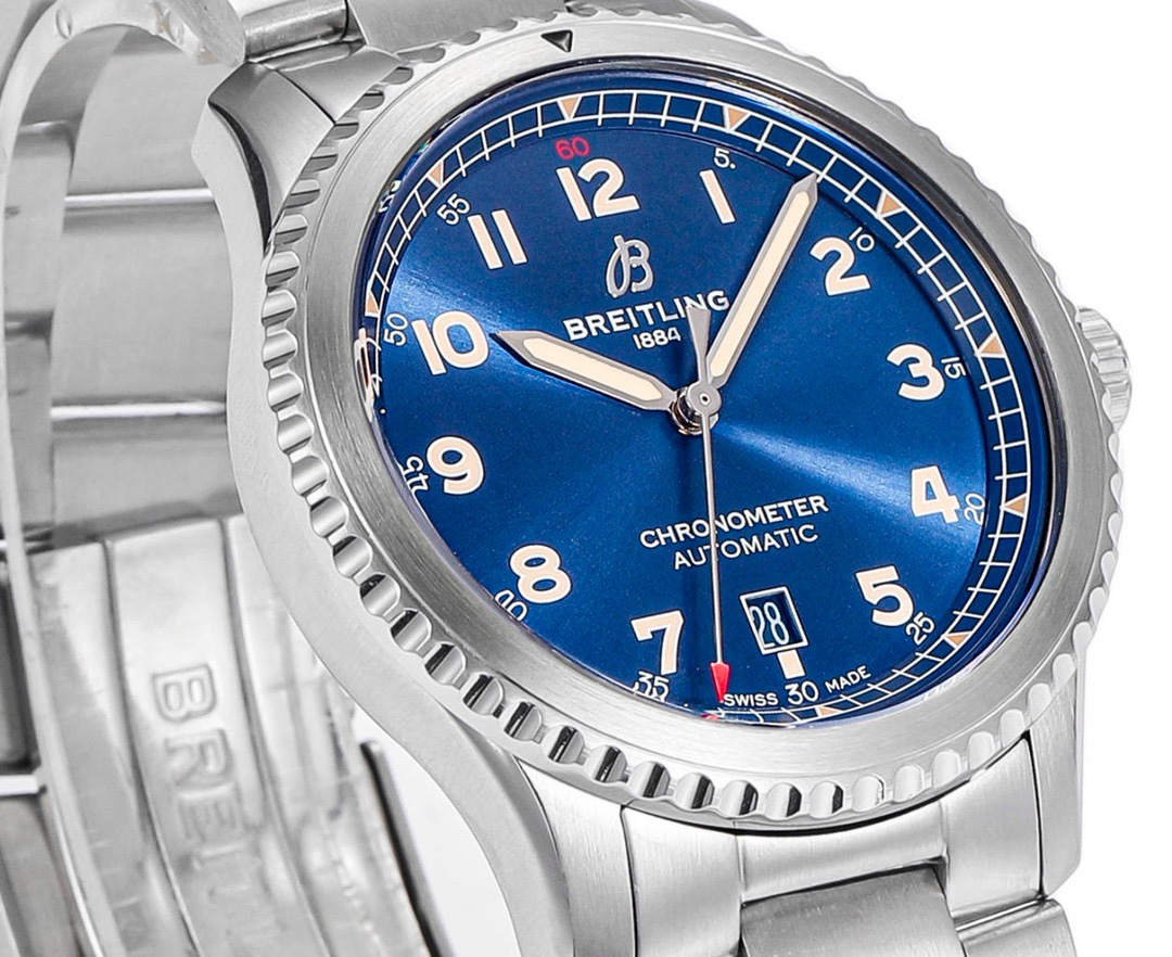 BREITLING Navitimer Pilot Watch 41mm, BLS Factory 2824 Automatic Movement Steel Bracelet