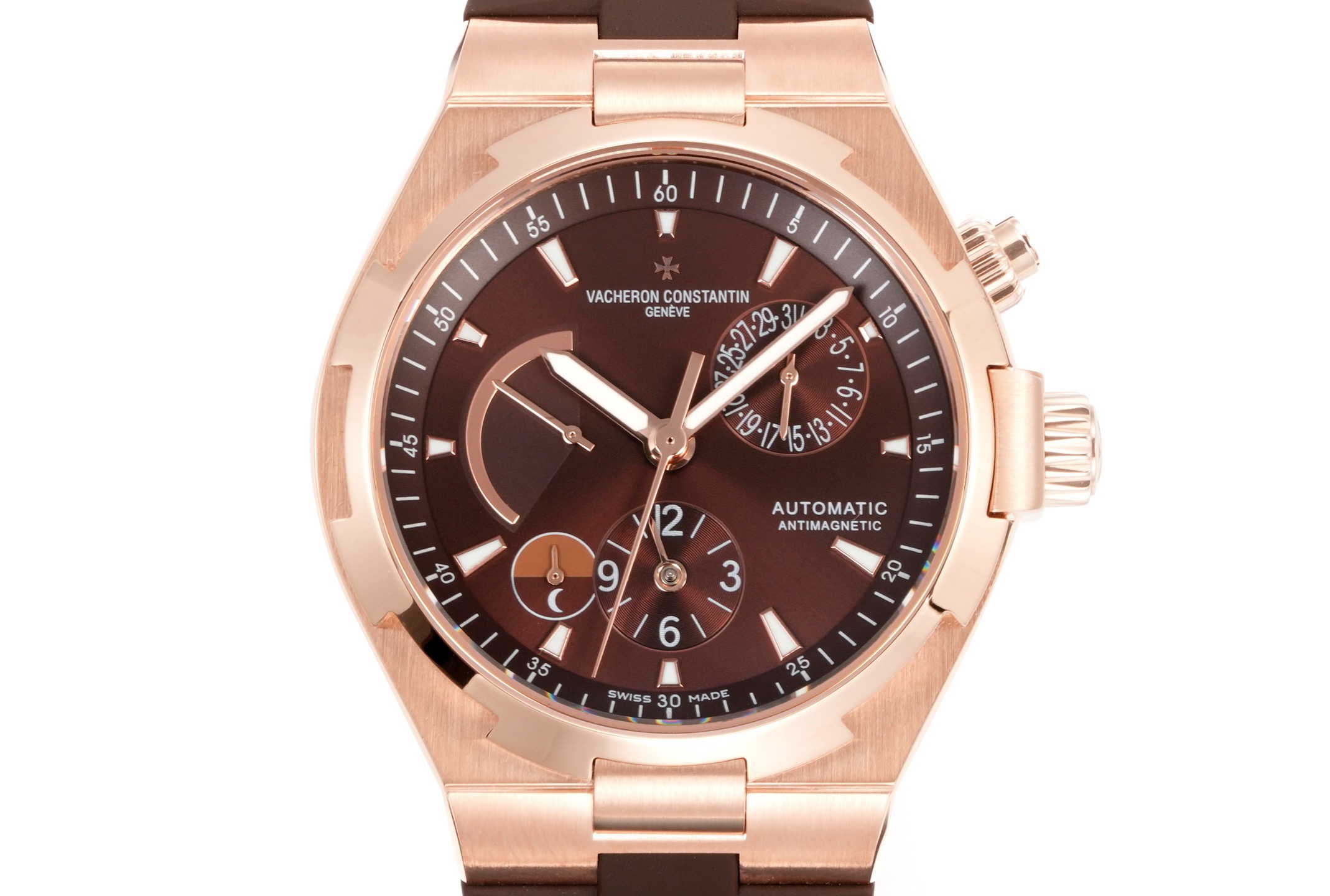 Vacheron Constantin Overseas RW4 Multifunctional Mechanical Watch, 42mm Stainless Steel Casual Business Gentleman Wristwatch