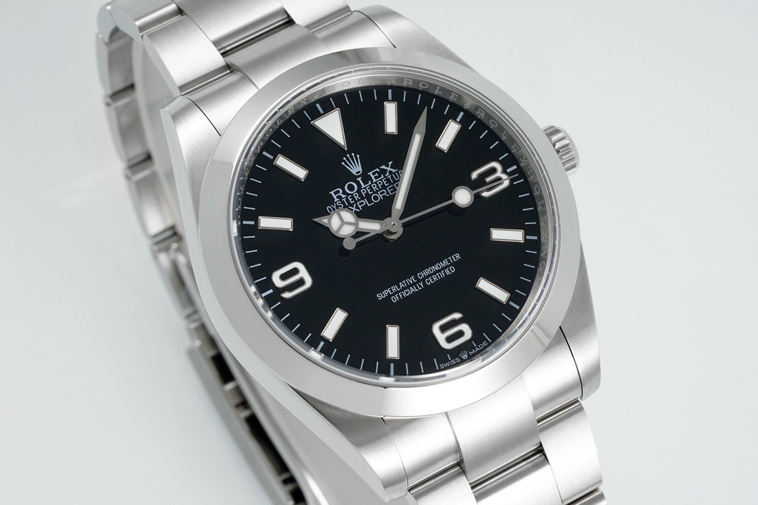 Rolex Explorer 214270 40mm Black Dial Blue Lume – EWE 3230 Movement