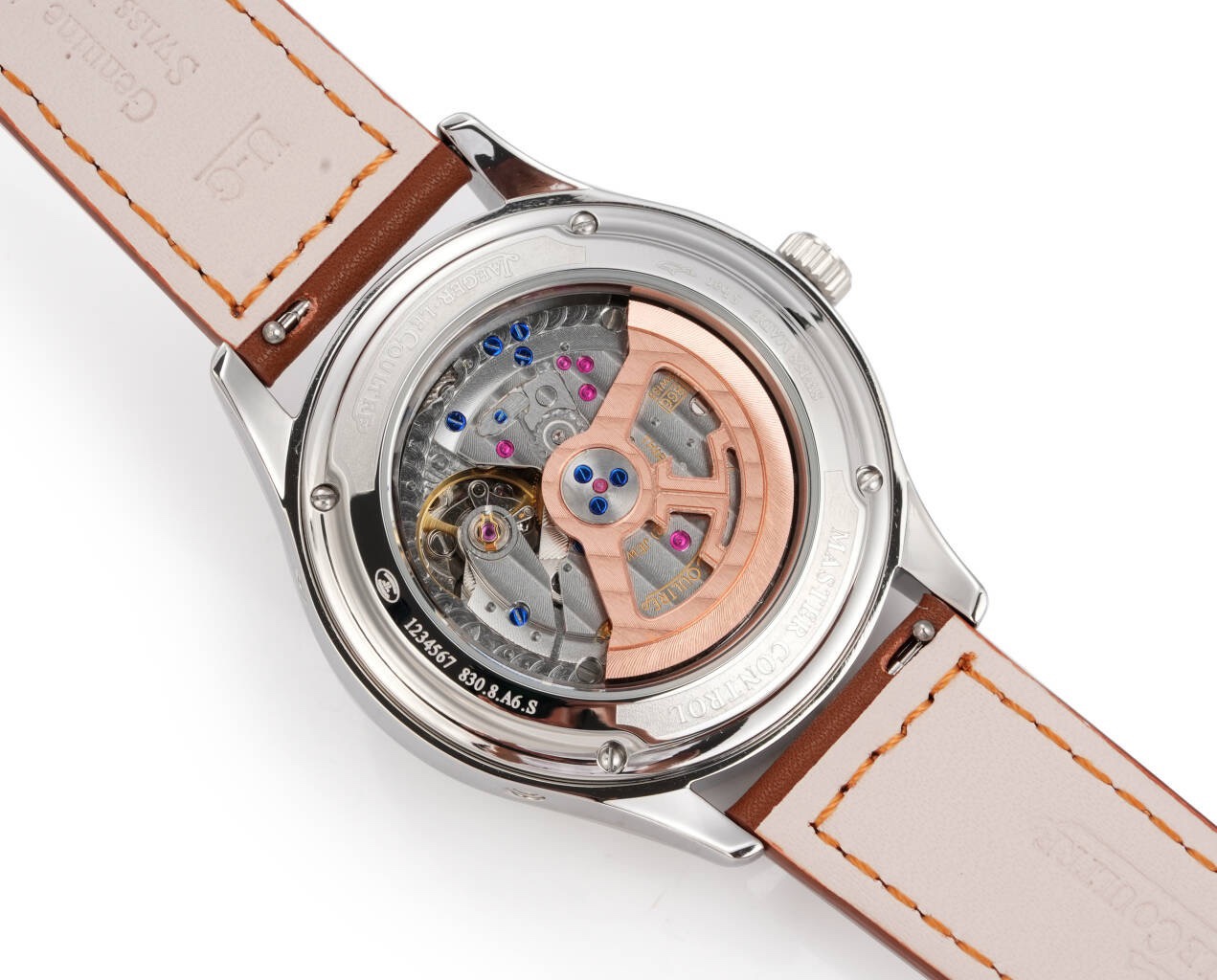 Jaeger-LeCoultre Master Calendar Moon Phase Automatic Watch 40mm Genuine Leather Strap