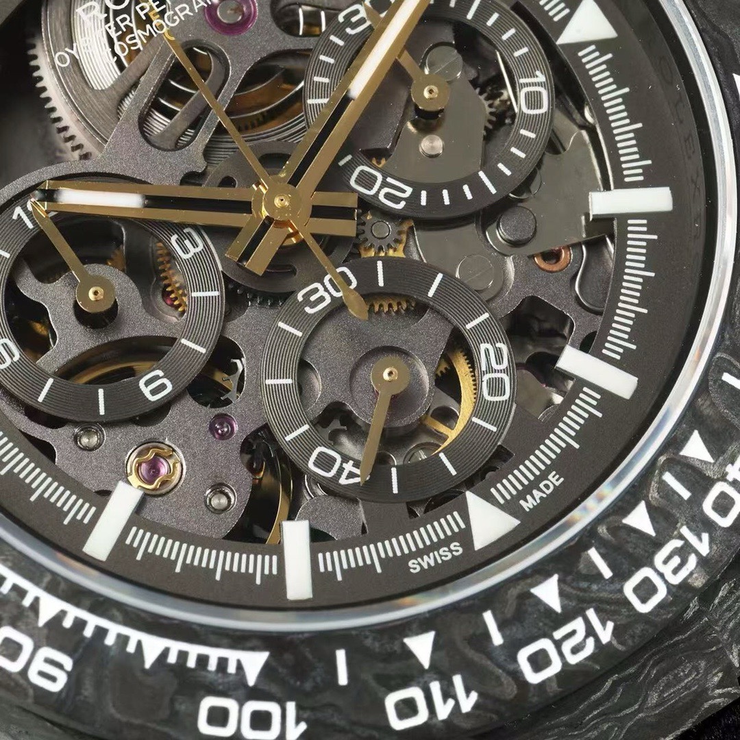 Rolex Diw Carbon Skeleton Chronograph