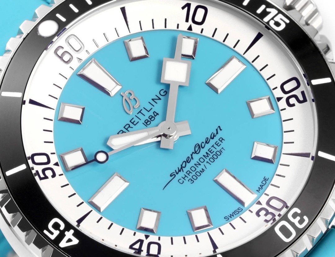 BREITLING Superocean 42mm Dive Watch, GR Factory Version Luminous Dial Ceramic Bezel Rubber Strap Multiple Colors