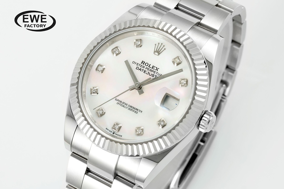 Rolex EWE Factory Datejust 41mm Men Watch, 3235 Automatic Movement, 904L Steel