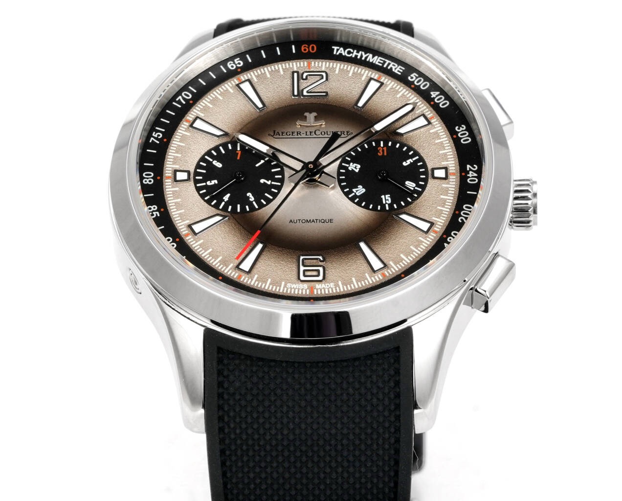 Jaeger-LeCoultre Polaris Chronograph Automatic Watch 42mm Rubber Strap