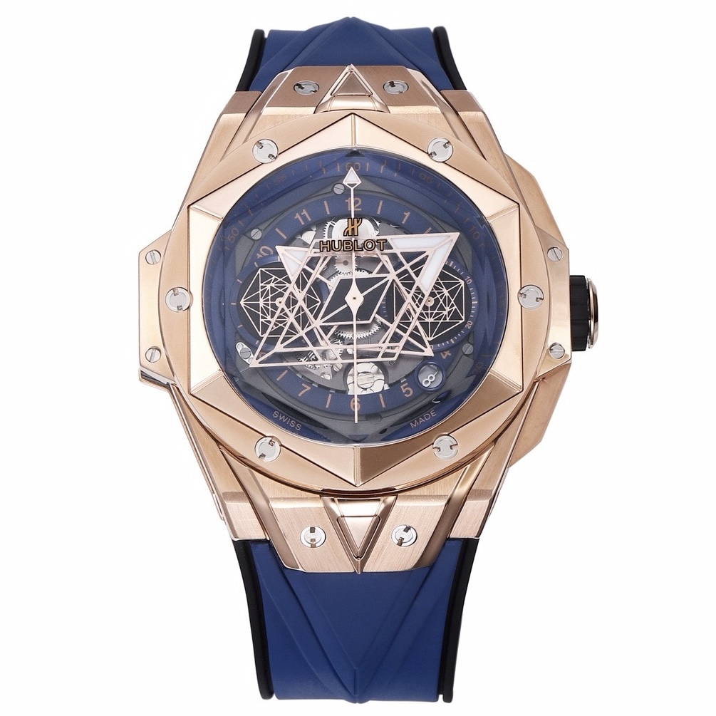 HUBLOT Big Bang Sang Bleu II Watch | BBF Super Clone Titanium Automatic Chronograph Wristwatch