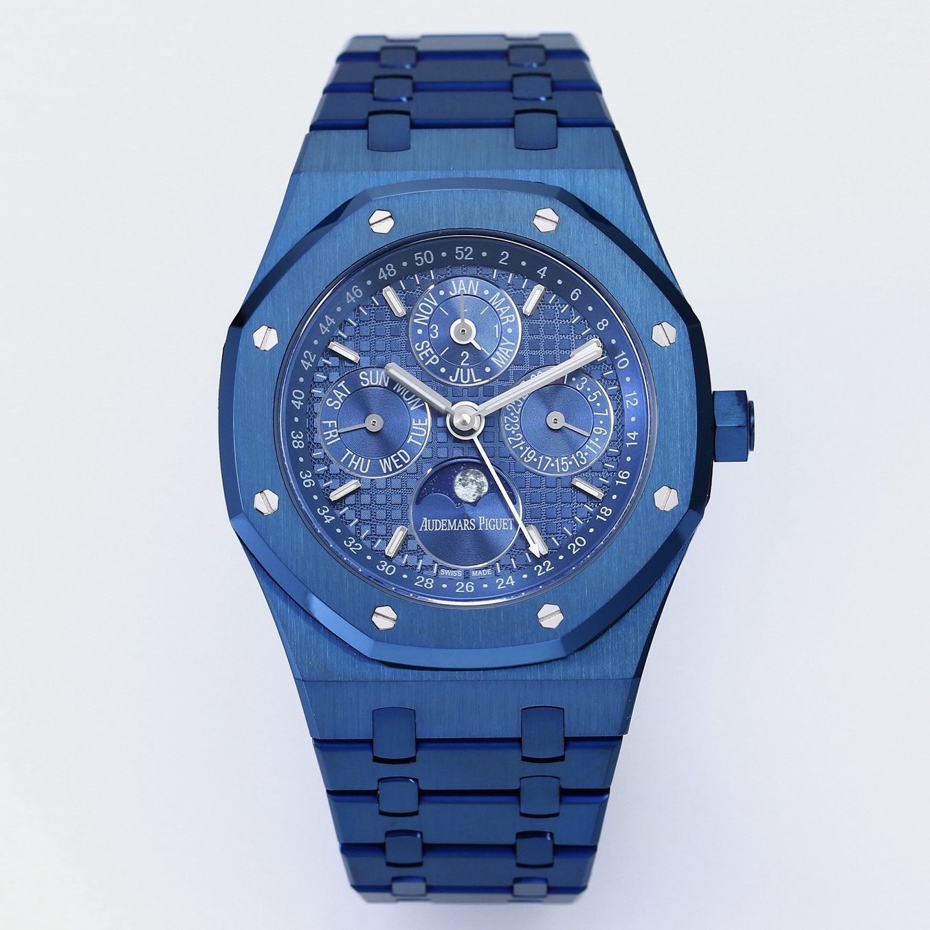 Audemars Piguet Royal Oak Perpetual Calendar 26574ST BBS Version 41mm Full‑Function Automatic Men Watch