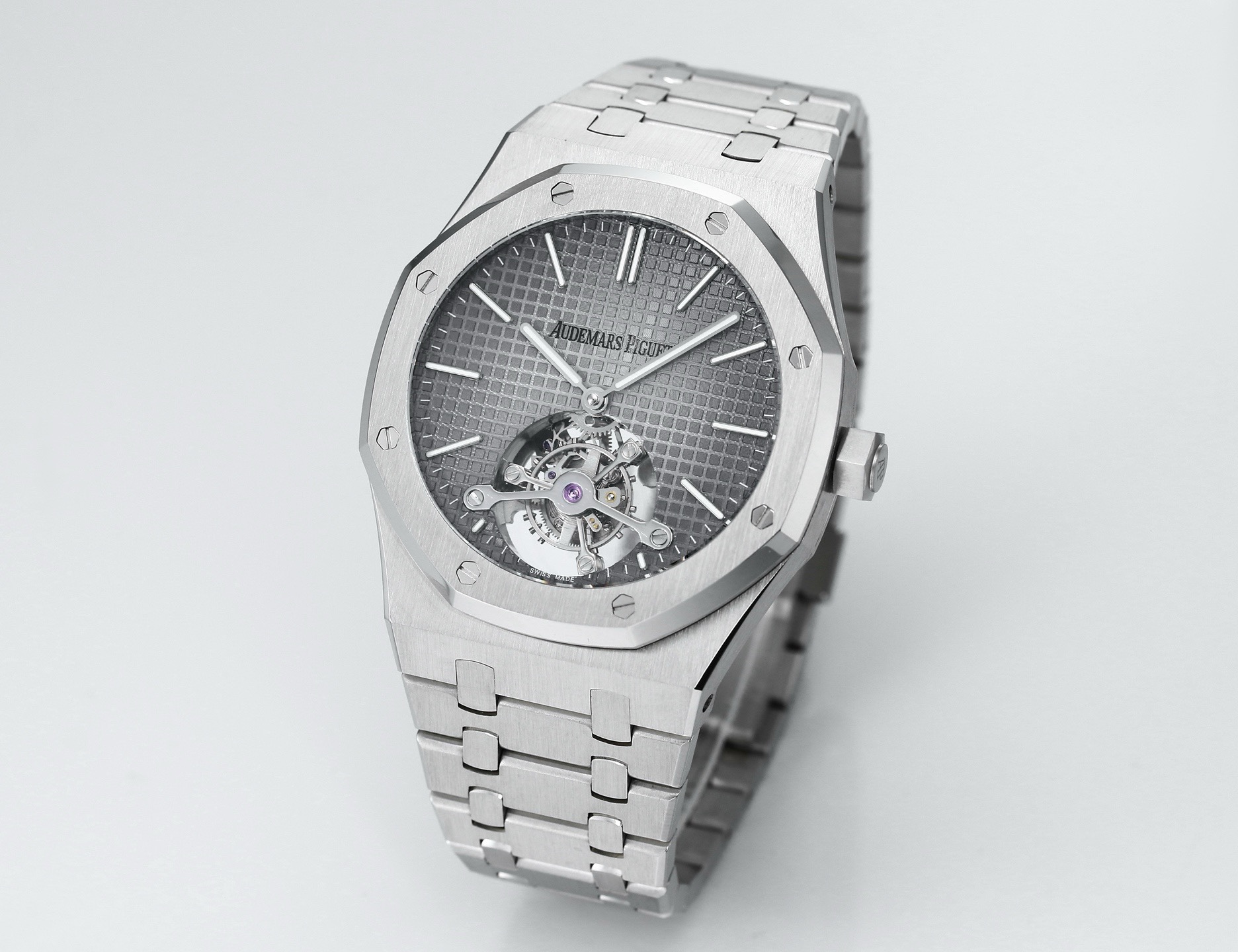 Audemars Piguet Royal Oak Tourbillon 41mm Evolutive Tapisserie Dial Automatic Watch