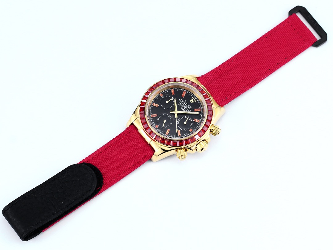 Rolex Cosmograph Daytona Super Clone Watch | Pumpkin Ruby Bezel, 43mm