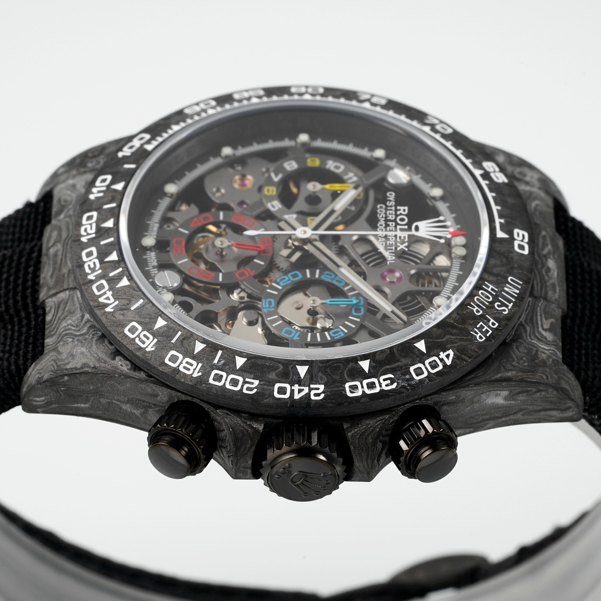 Rolex Diw Carbon Skeleton Chronograph