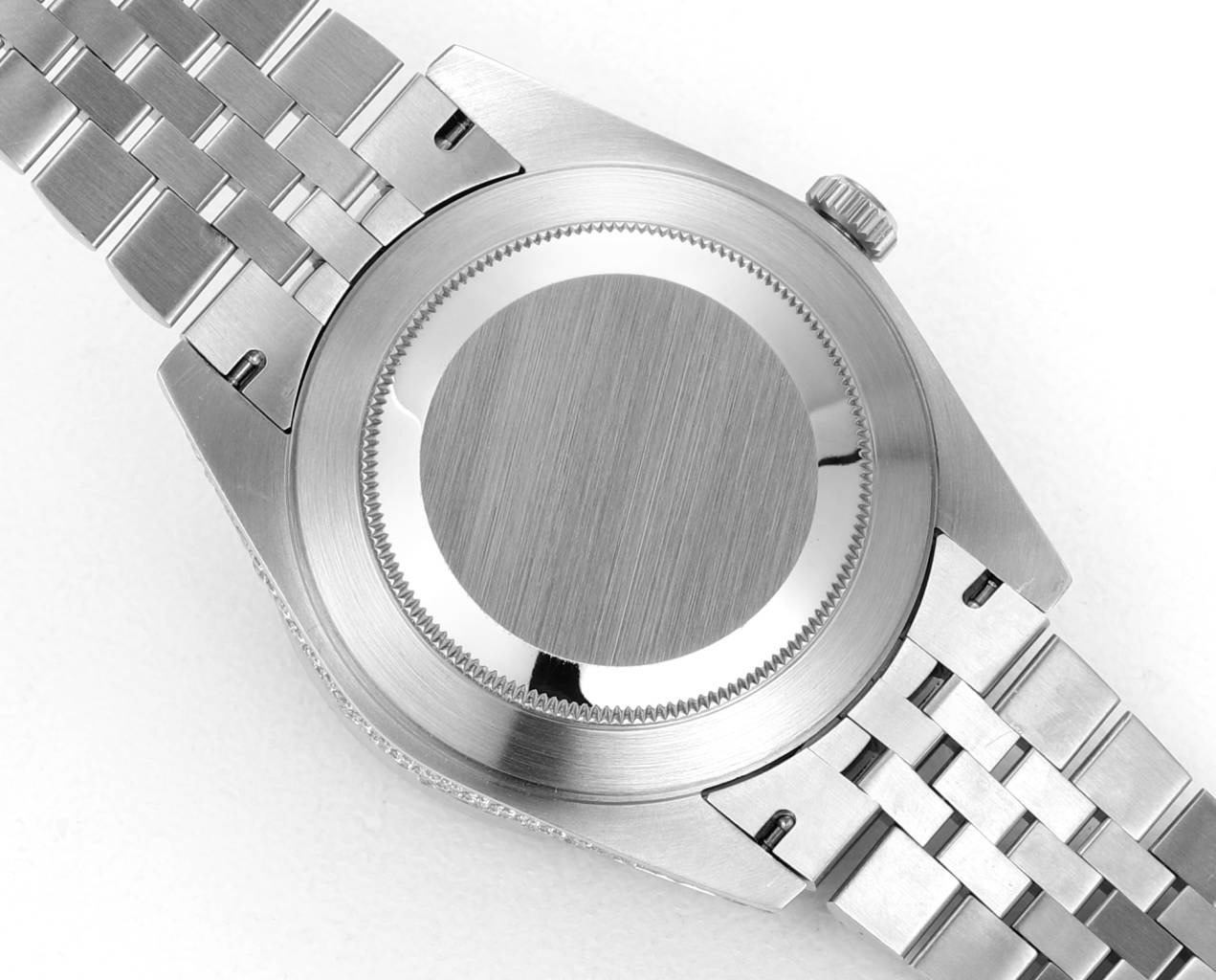 MS Factory Datejust 41mm Full‑Paved Diamond Watch 904L Steel 3235 Automatic Movement Rainbow Bezel