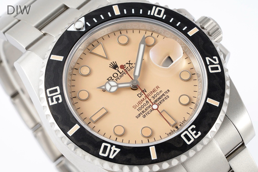 Rolex DIW Custom Submariner Dive Watch 904L Steel 3135 Automatic Movement Multiple Dial Colors
