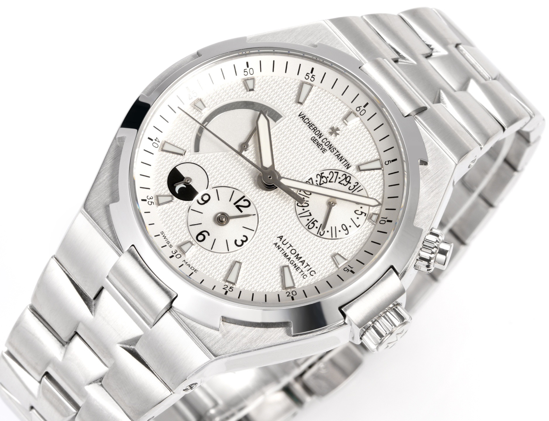 Vacheron Constantin Overseas RW4 Multifunctional Mechanical Watch, 42mm Stainless Steel Casual Business Gentleman Wristwatch