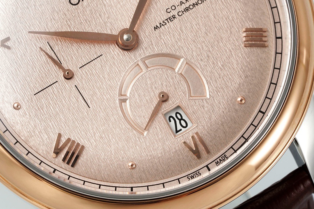 Omega De Ville Power‑Reserve Automatic Mechanical Watch, Genuine Calfskin Leather Strap