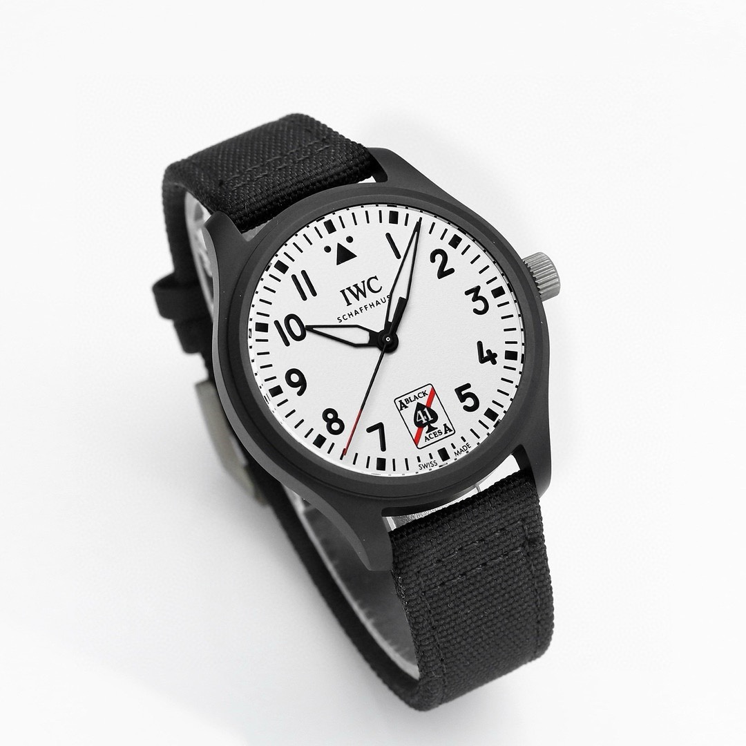 IWC Pilot’s Watch Automatic 41 Black Aces | XR Factory Full Ceramic Luminous Dial Watch