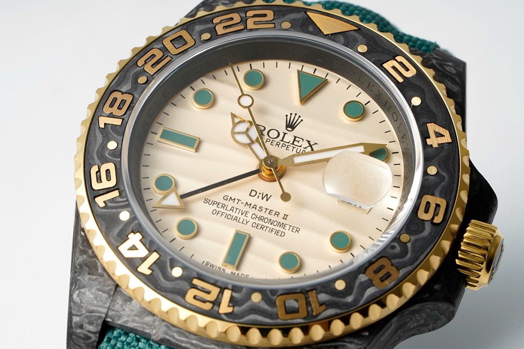 Rolex GMT-Master II Carbon Watch | Cal.3186 Automatic Movement, Forged Carbon Case