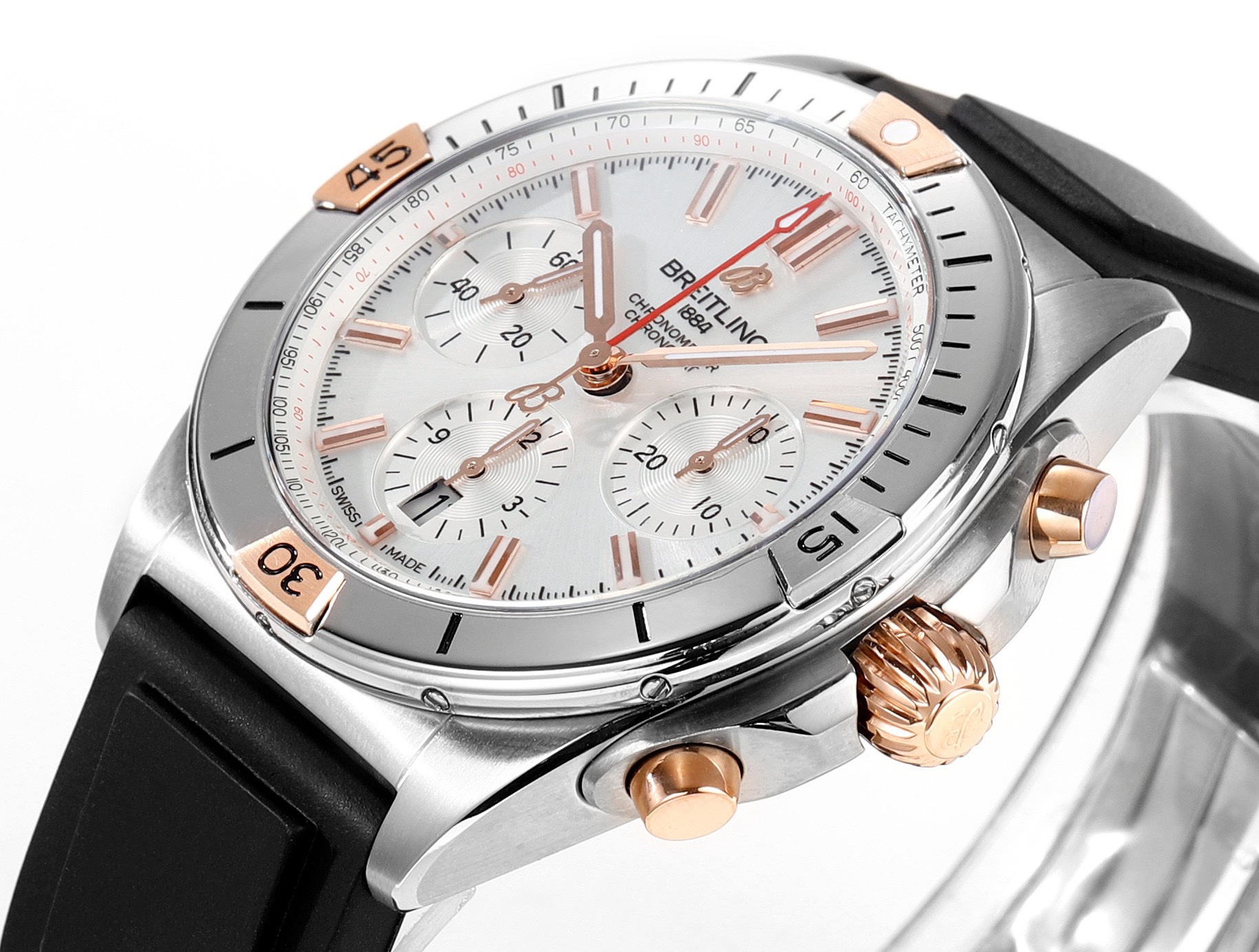 Breitling Chronomat Automatic Watch | BLS New Release 42mm Tricolor Arrows Pilot Watch