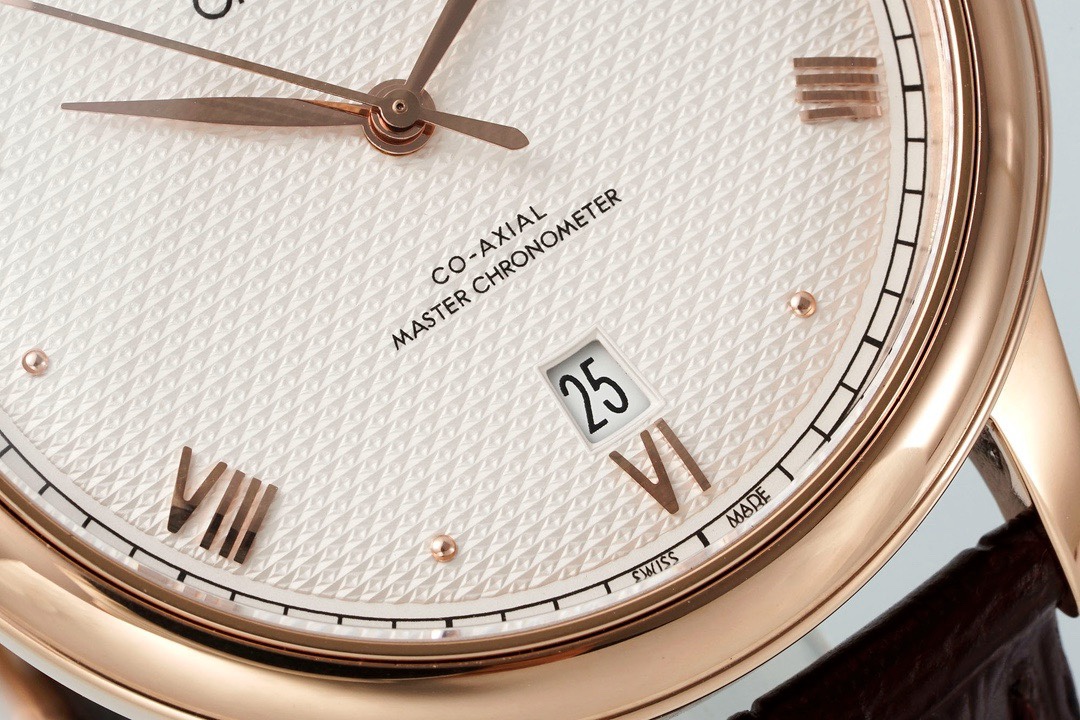 Omega De Ville Power‑Reserve Automatic Mechanical Watch, Genuine Calfskin Leather Strap