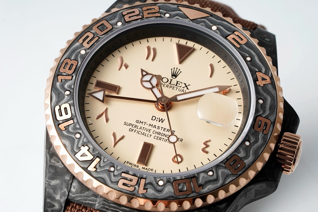 Rolex GMT-Master II Carbon Watch | Cal.3186 Automatic Movement, Forged Carbon Case