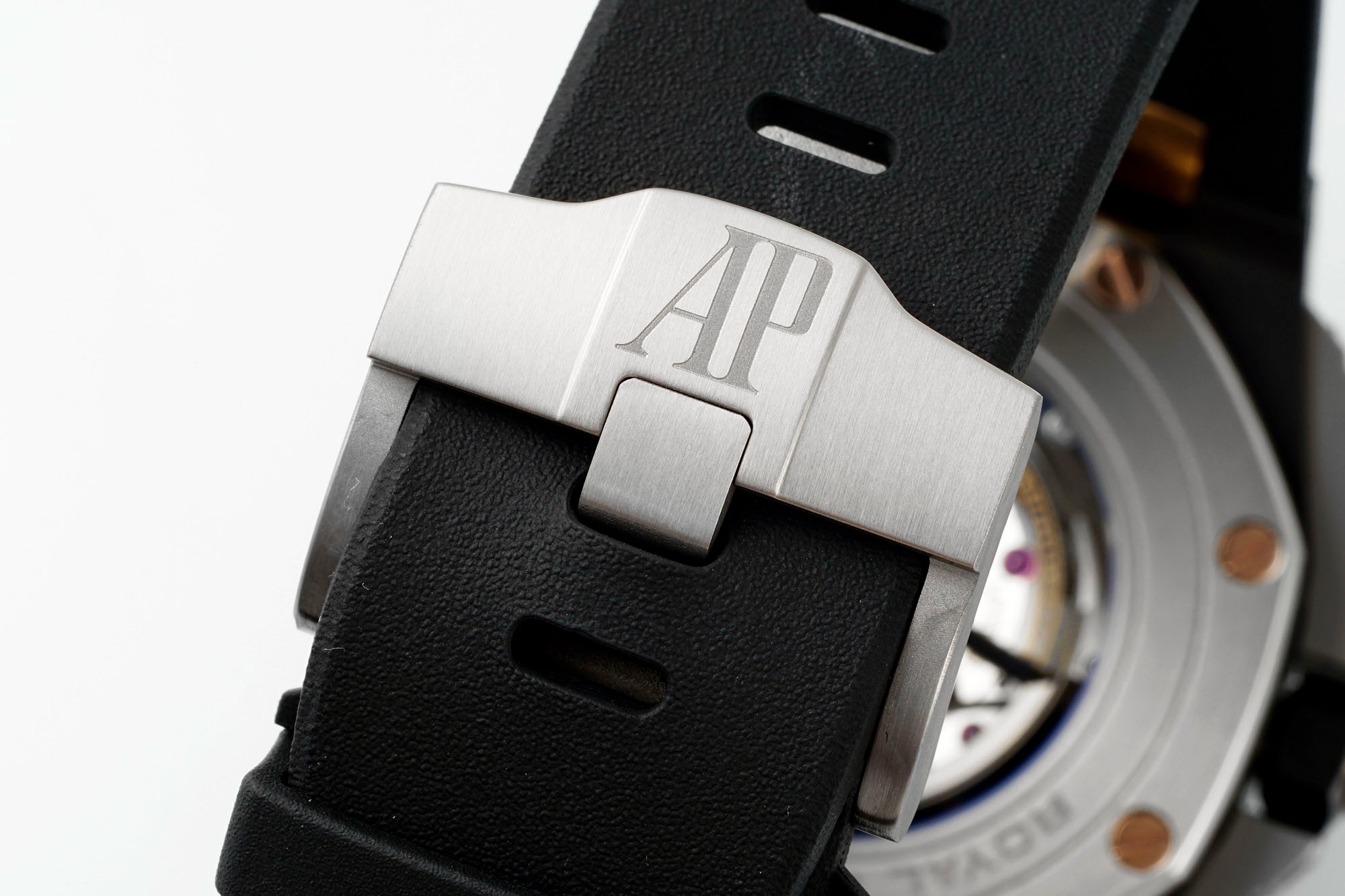 Audemars Piguet Ceramic Chronograph 44mm Sports Watch Rubber Strap