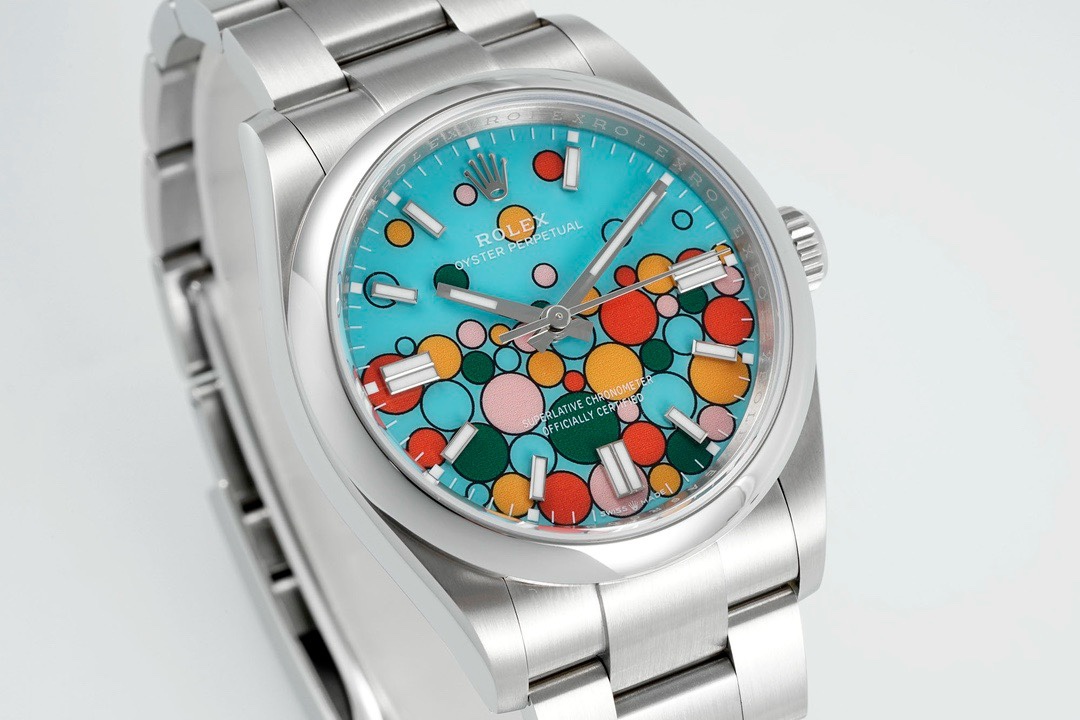 Rolex Oyster Perpetual 41mm Turquoise Celebration Bubble Dial | EWE Cal.3230