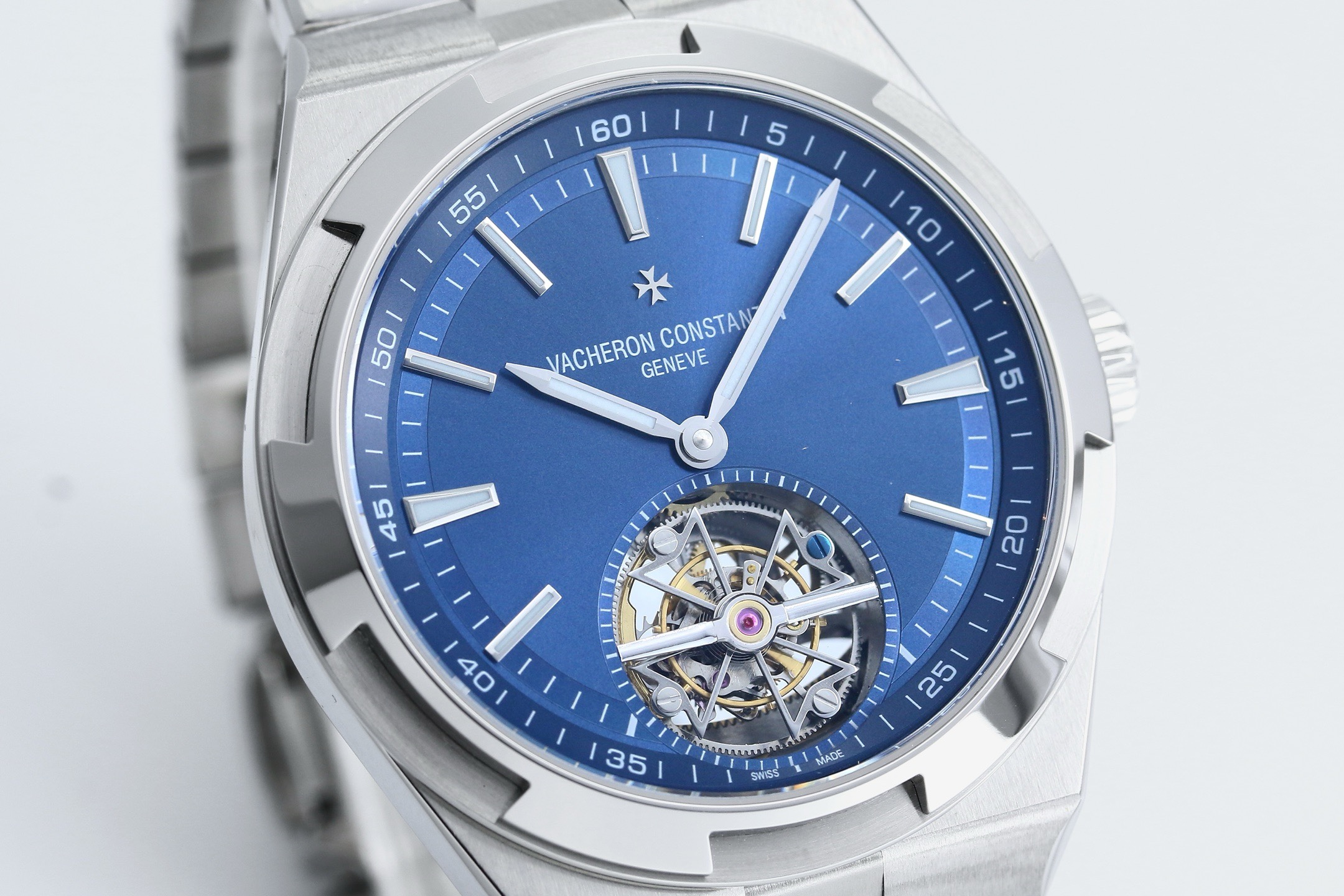 Vacheron Constantin Overseas Tourbillon 42.5mm Blue Dial Automatic Watch