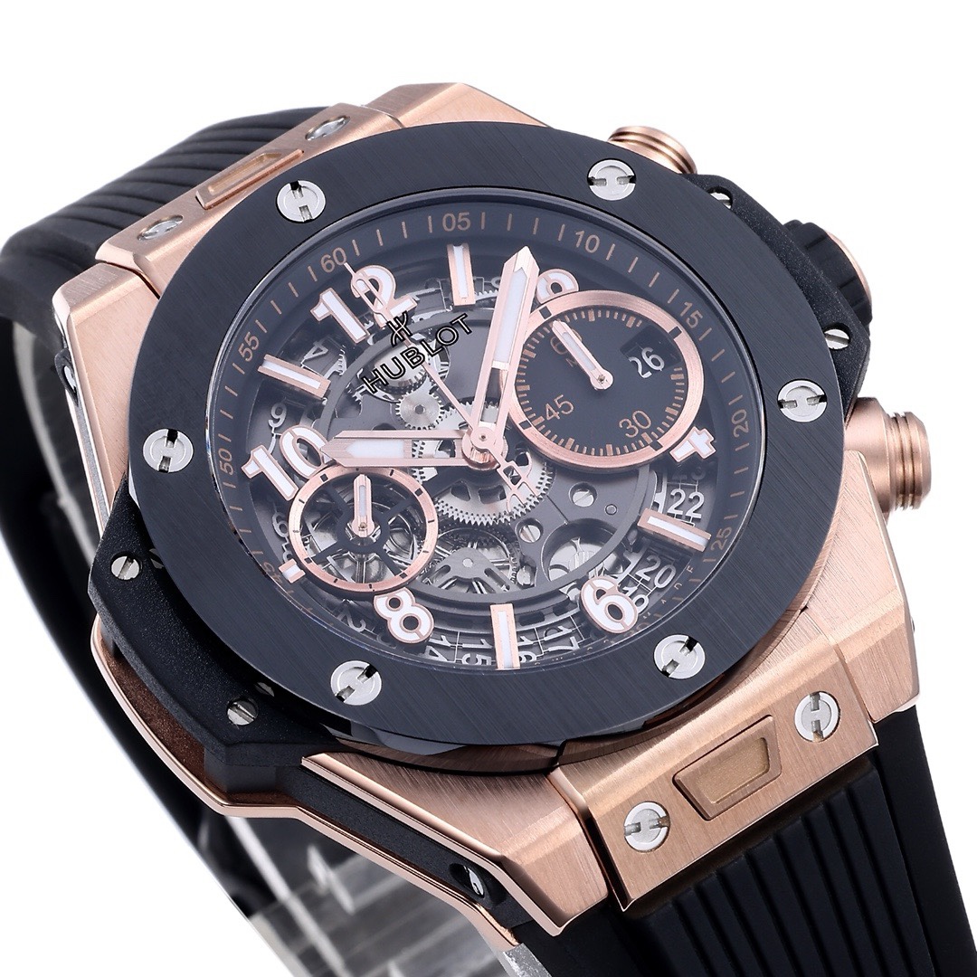 Hublot Big Bang Automatic Chronograph Watch 42mm Titanium Rubber Strap