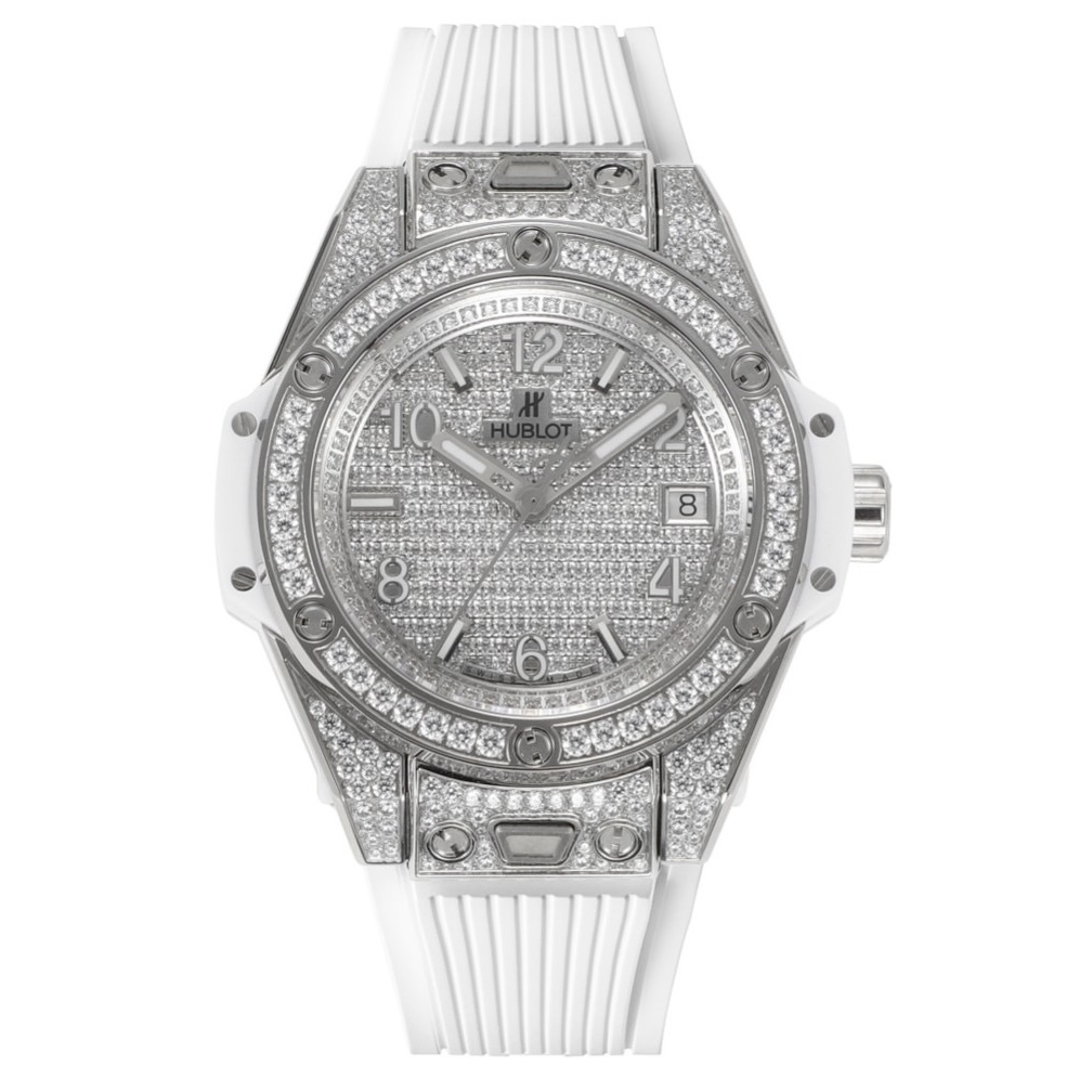 Hublot Big Bang One Click Full Paved Diamond 39mm Automatic Ladies Watch