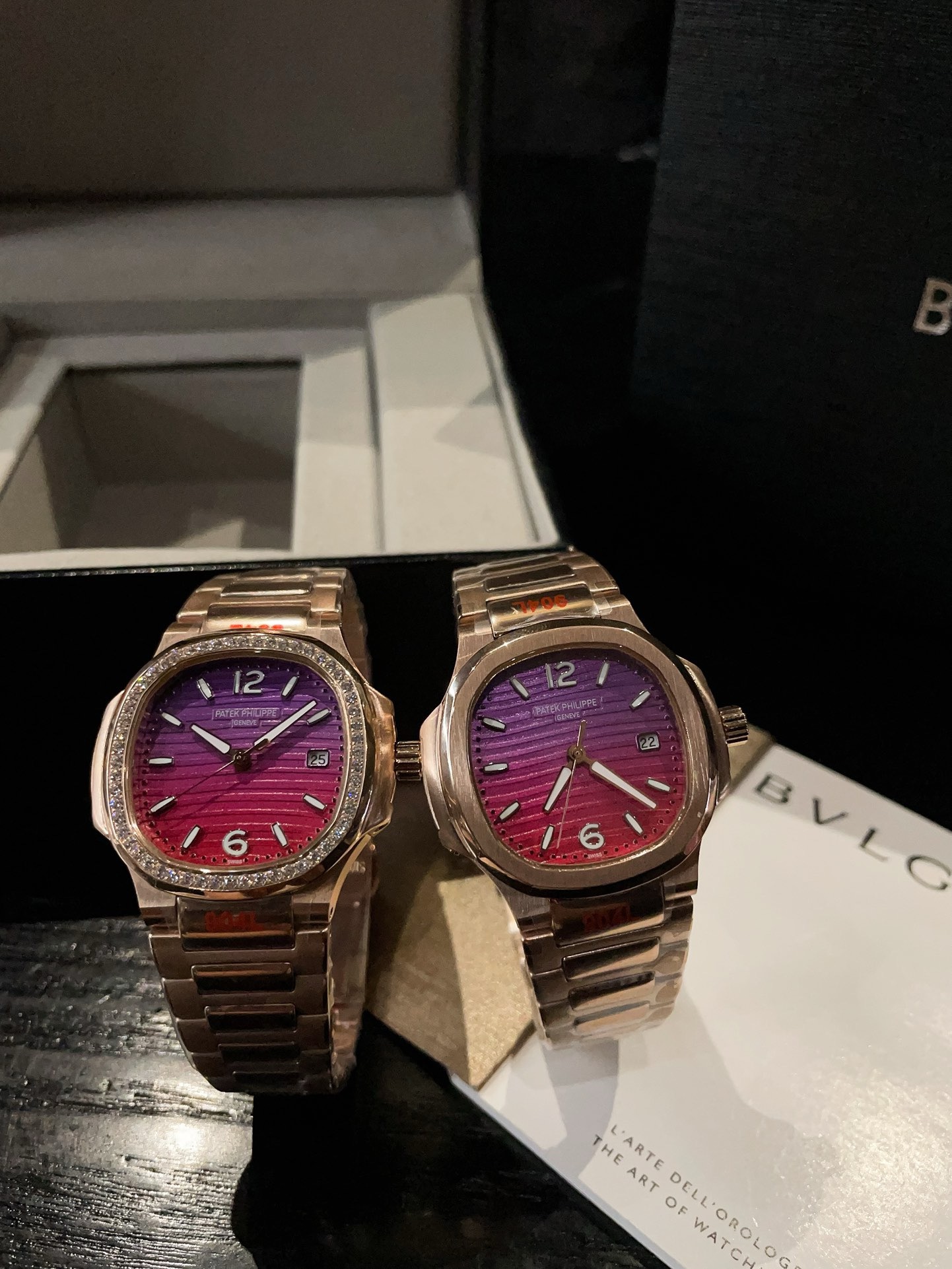 Patek Philippe Nautilus 7118 Women Watch 35mm, Gradient Color Dial Steel Band