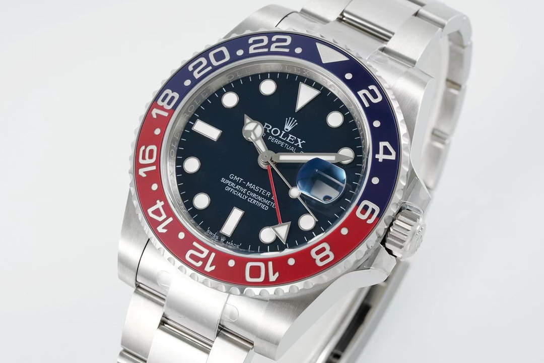 Rolex GMT Travel Watch 904L Steel Cal.3285 Movement