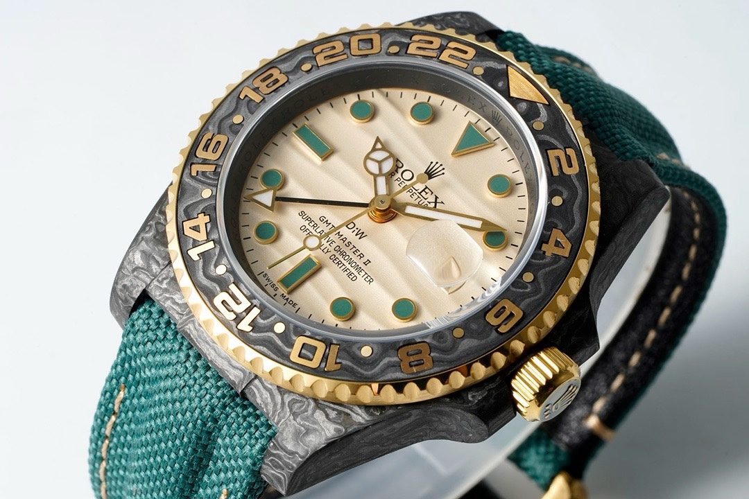 Rolex GMT-Master II Carbon Watch | Cal.3186 Automatic Movement, Forged Carbon Case