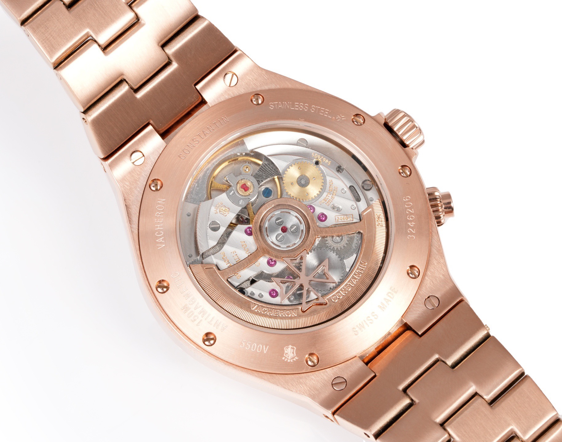 Vacheron Constantin Overseas RW4 Multifunctional Mechanical Watch, 42mm Stainless Steel Casual Business Gentleman Wristwatch