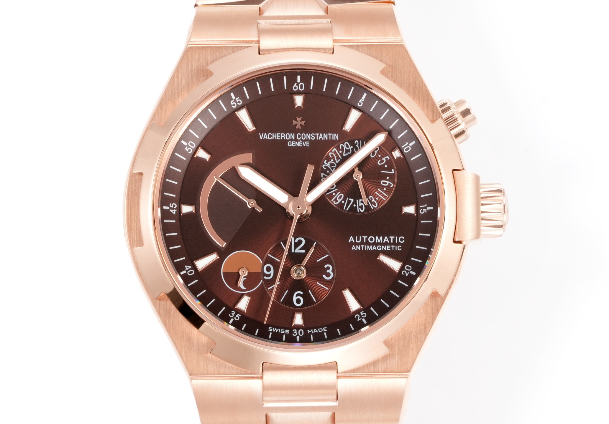 Vacheron Constantin Overseas RW4 Multifunctional Mechanical Watch, 42mm Stainless Steel Casual Business Gentleman Wristwatch