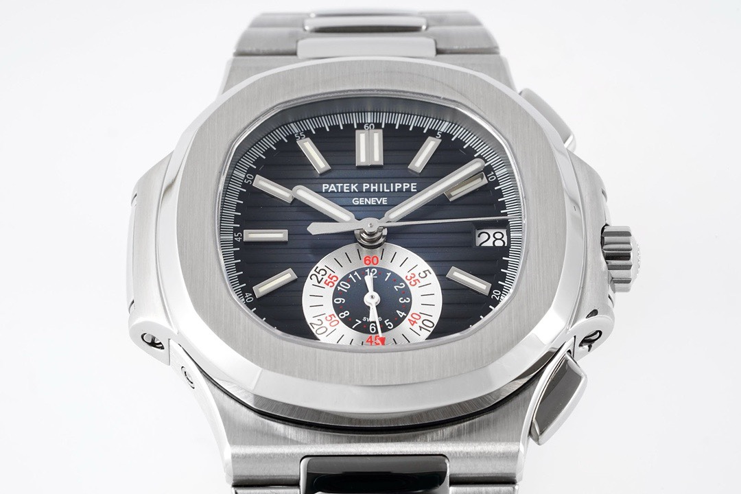 Patek Philippe Nautilus 5980 Chronograph Watch, 40.5mm, Real Working Small Second & Chronograph Functions