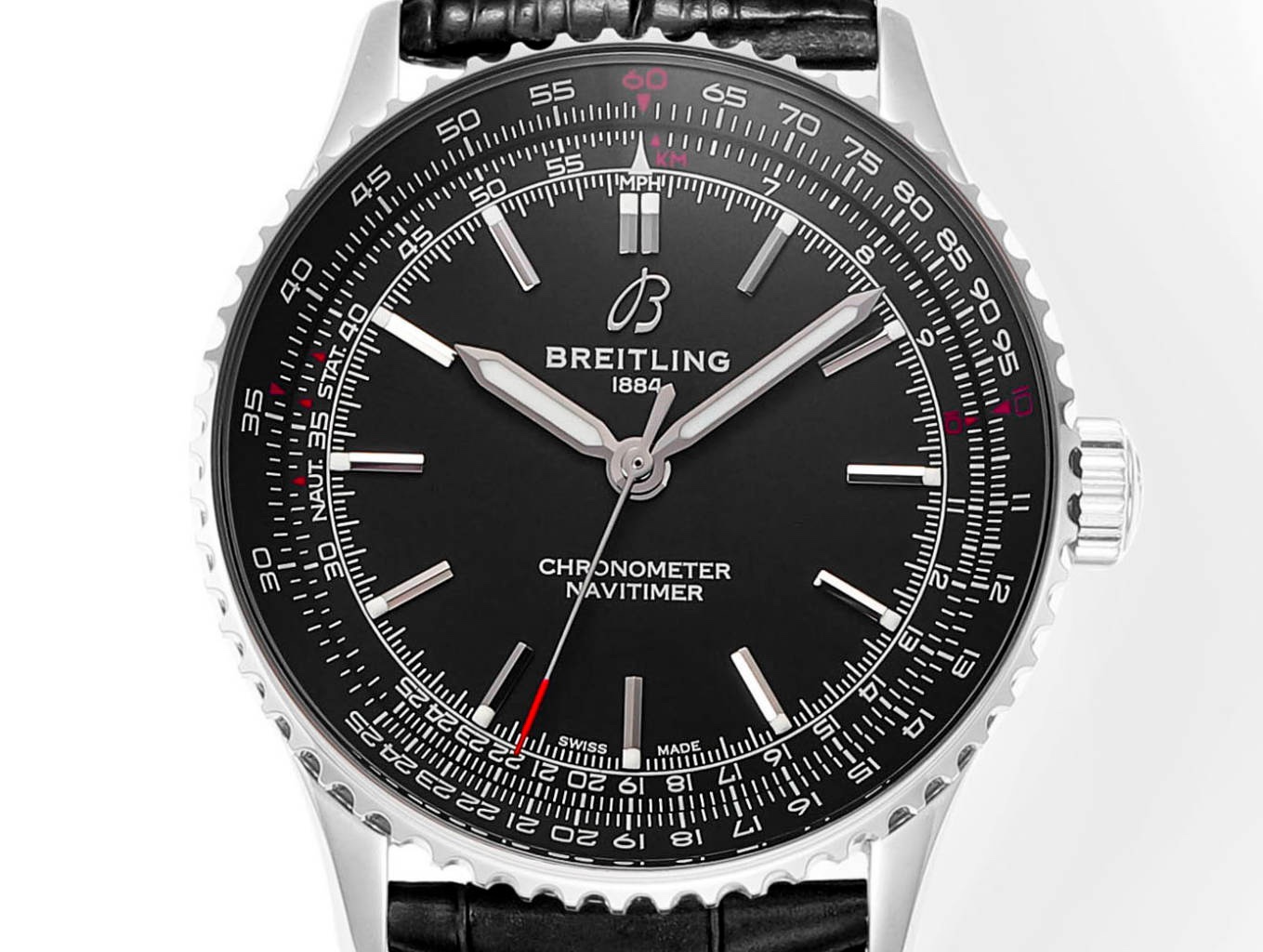 BREITLING Navitimer 1 Pilot Watch 41mm, TW Factory Seagull 2824 Automatic Leather Strap