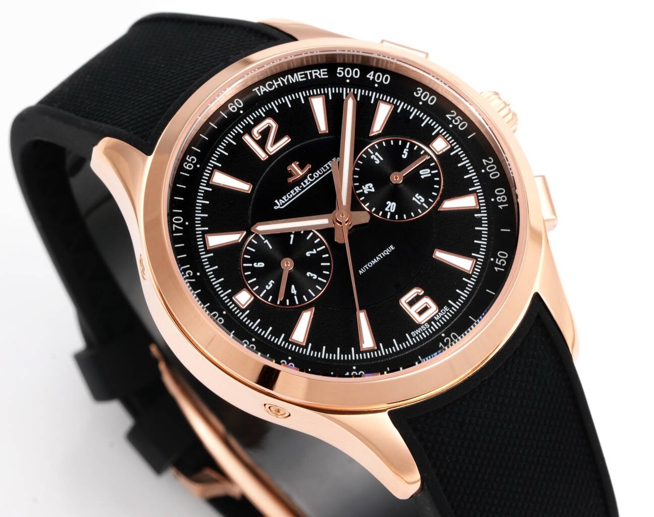 Jaeger-LeCoultre Polaris Chronograph Automatic Watch 42mm Rubber Strap